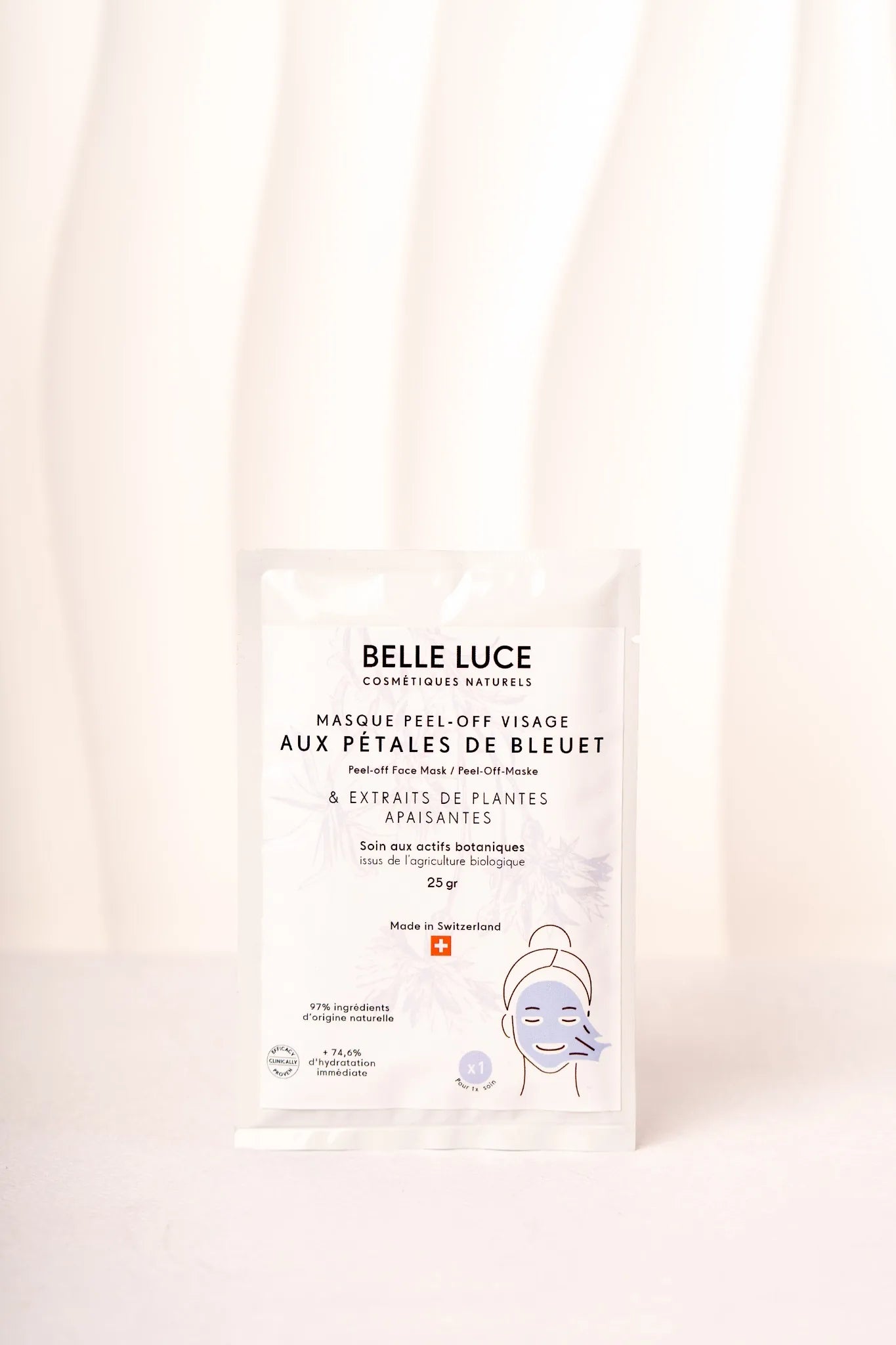 masque peel off pour le visage de la marque Belle Luce