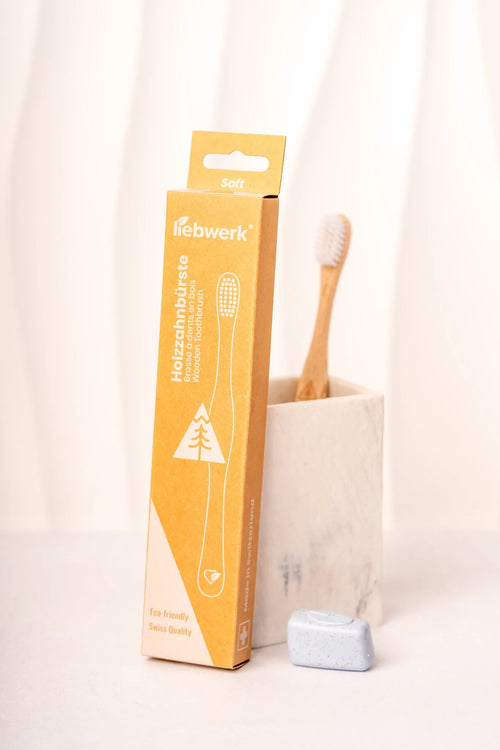 Brosse à dents en bois soft de la marque Liebwerk