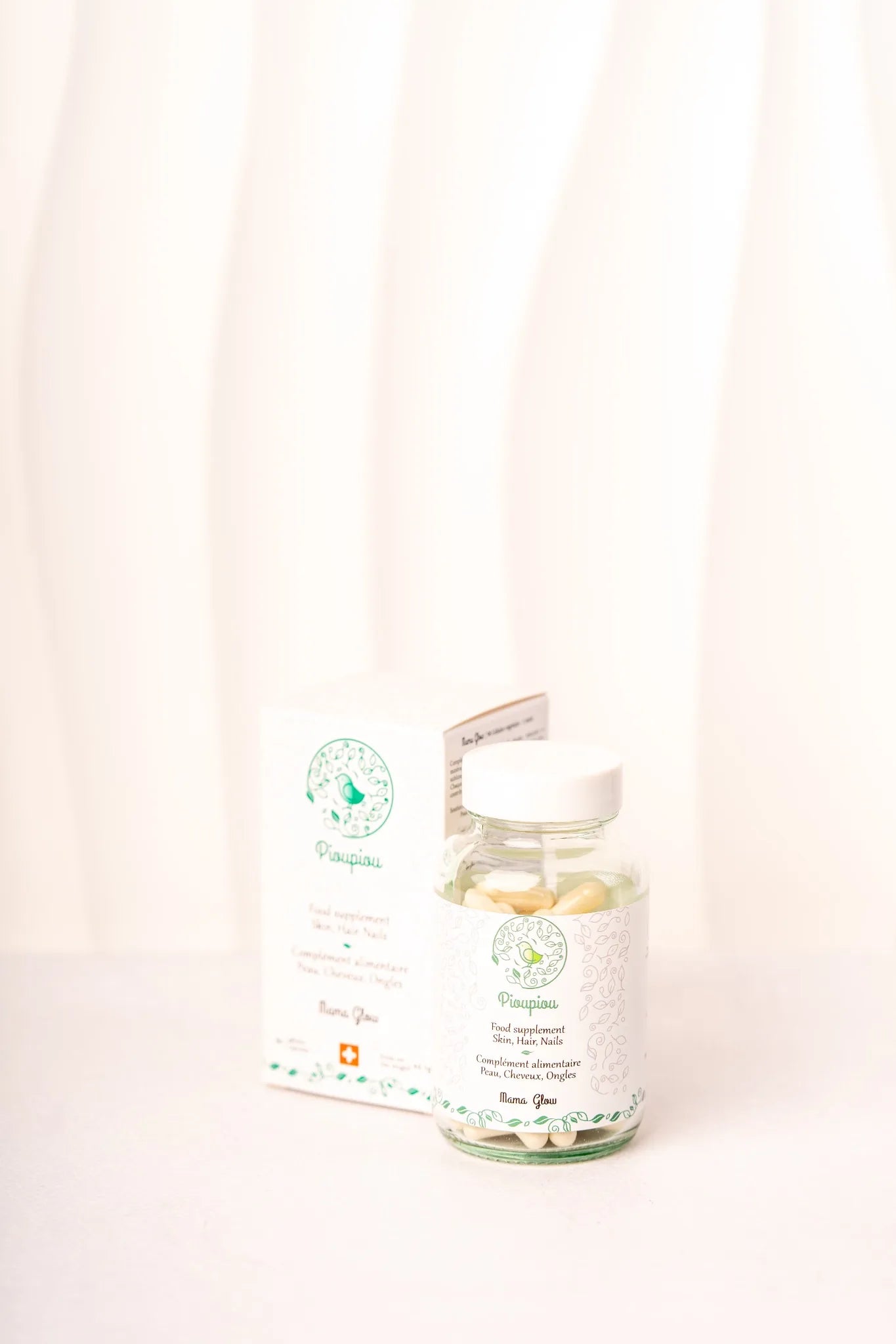 Complémentaire alimentaire Mama Glow de la marque Pioupiou