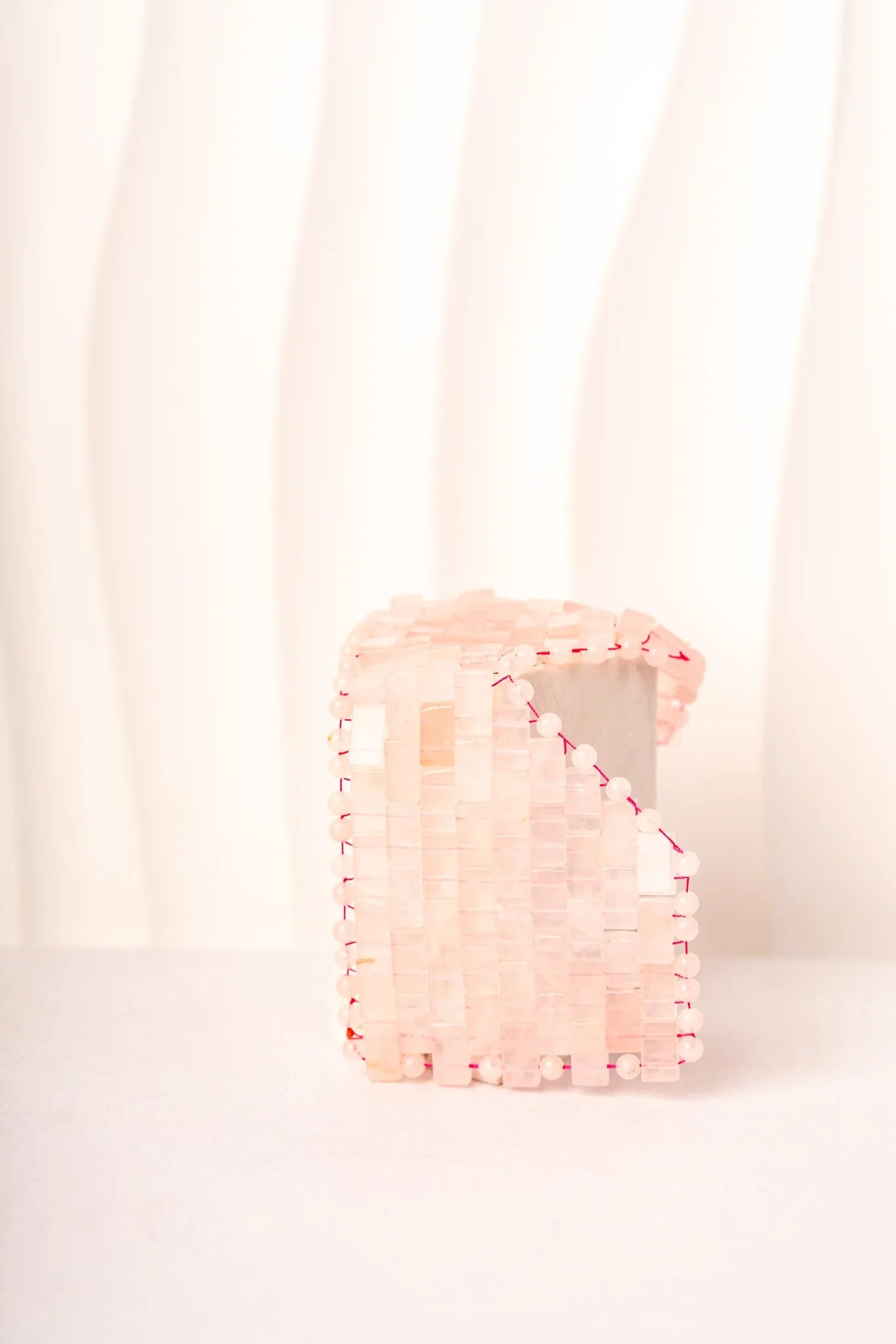 Masque pour visage en quartz rose